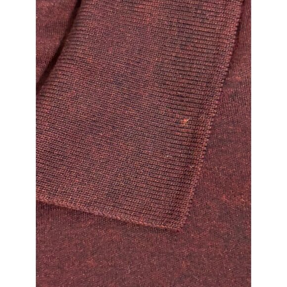 Men's Croft & Barrow LS Polo Shirt Easy Care Extra Soft Burgundy Heather Size Sm - Picture 3 of 5